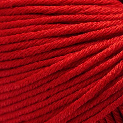  Пряжа Rico Essentials Cotton DK red 02 фото 2