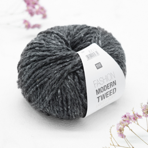  Пряжа Rico Fashion Modern Tweed Aran grey 009 фото 1