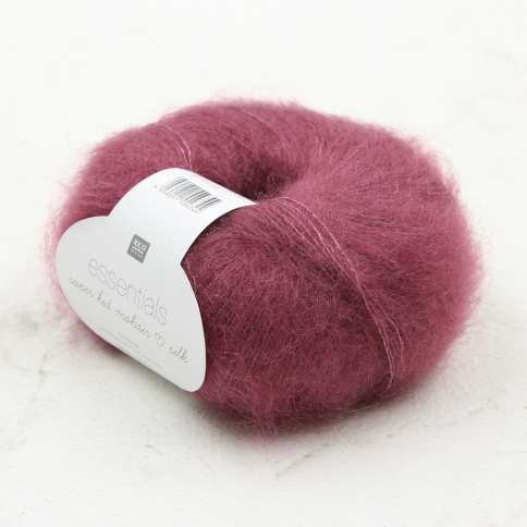 Пряжа Rico Essentials Super Kid Mohair Silk purple 015 фото 1