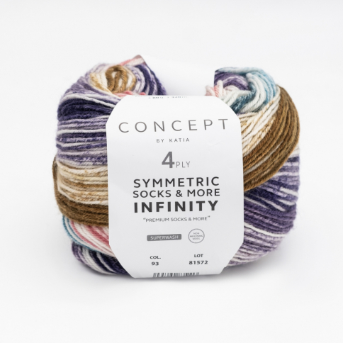  Пряжа Katia Concept Infinity Symmetric Socks 93 More 93 фото 1